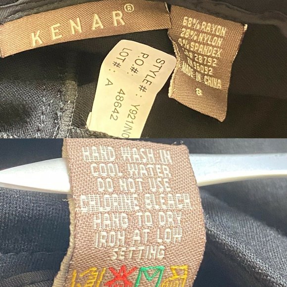 Kenar A-line Skirt Sz 8 Black With Silver Zippers - Picture 7 of 7